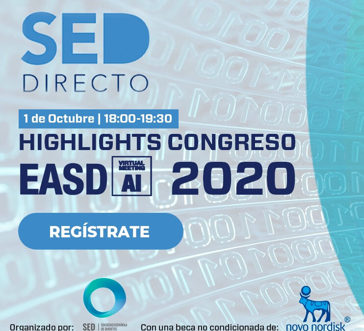 SED Directo te ofrece lo más destacado del Congreso de la EASD 2020